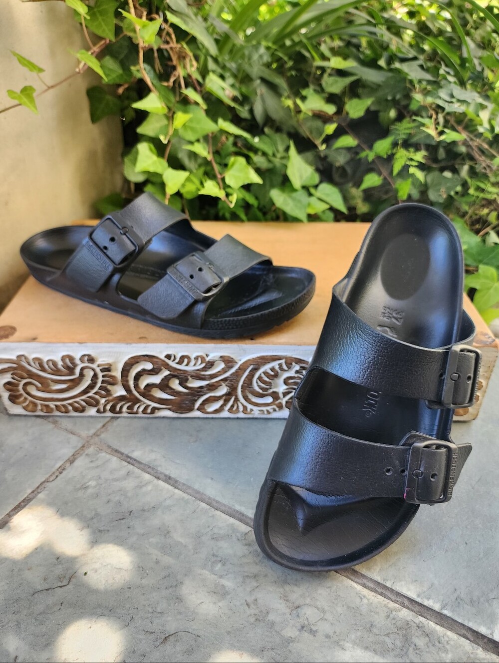 Black Birkenstock EVA Arizona Essentials Sandals